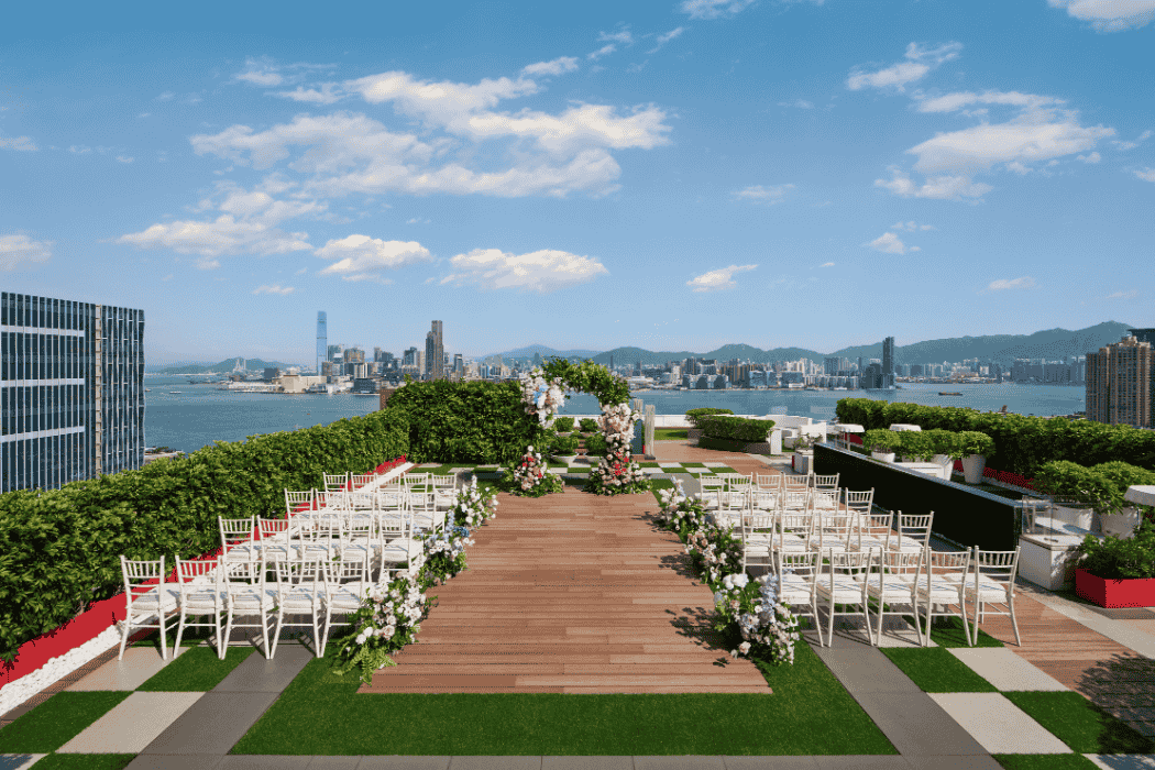 The Park Lane Hong Kong Wedding at the Rooftop Garden - Wedding Ceremony